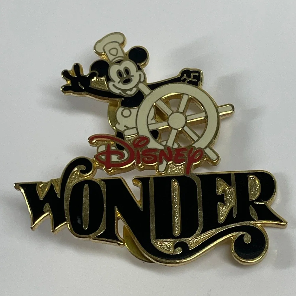 Limited Edition 5000 Disney Magic Cruise Wonder Pin Steamboat Mickey Vintage